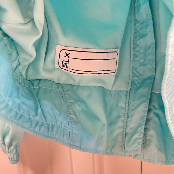 Columbia Aqua Windbreaker Omni-Tech Hooded Rain Jacket Girls - (14/16) Large - Picture 5 of 13